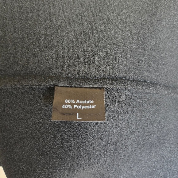 Jenni Kayne Large Black Crepe Pullover Oversized Short Sleeve Relaxed Fit Top - Picture 6 of 8